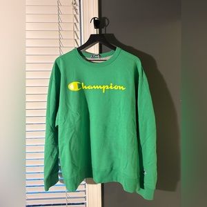 Green Champion Crewneck